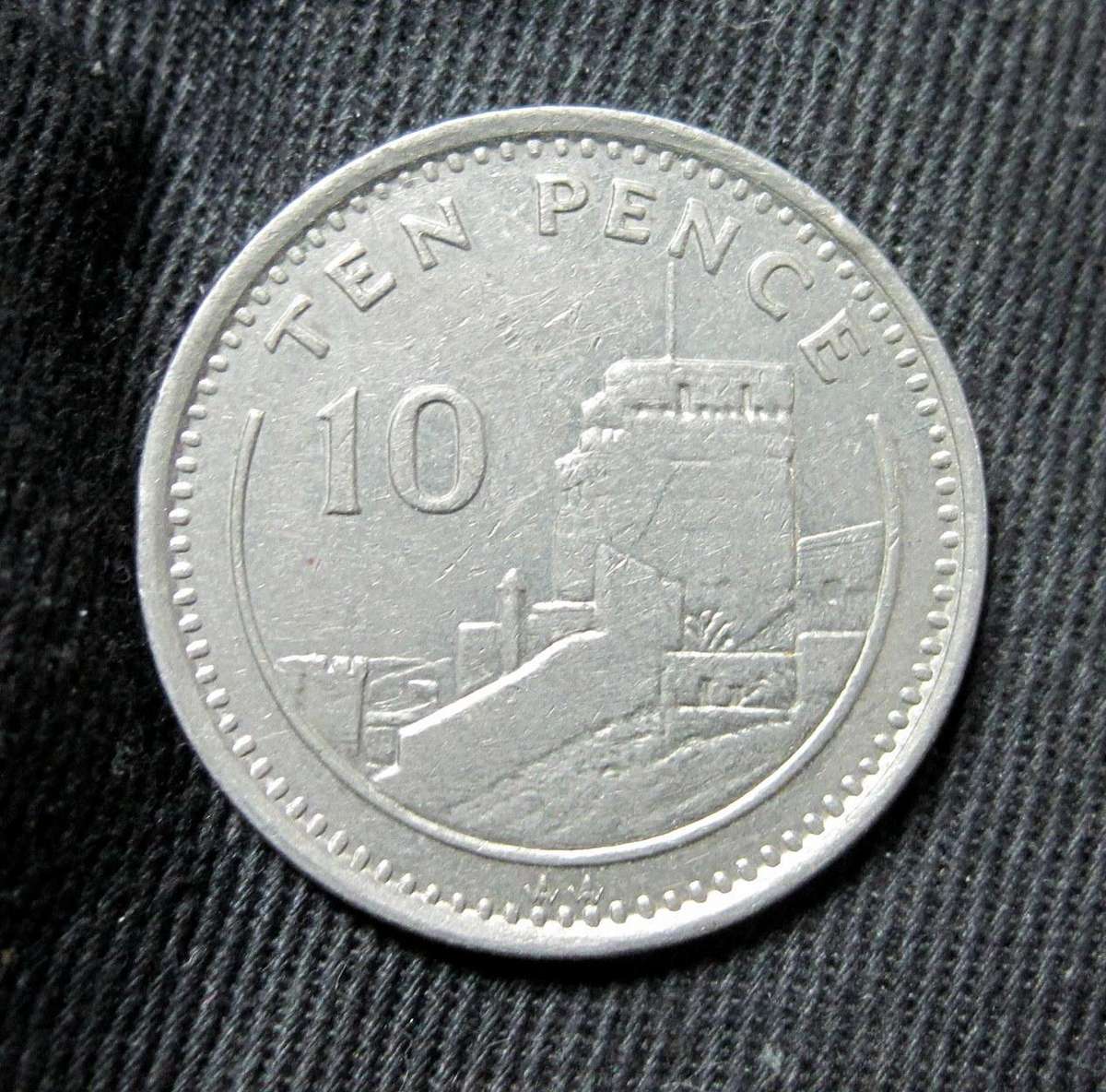 *R1 Auction* Gibraltar 10 Pence 1994