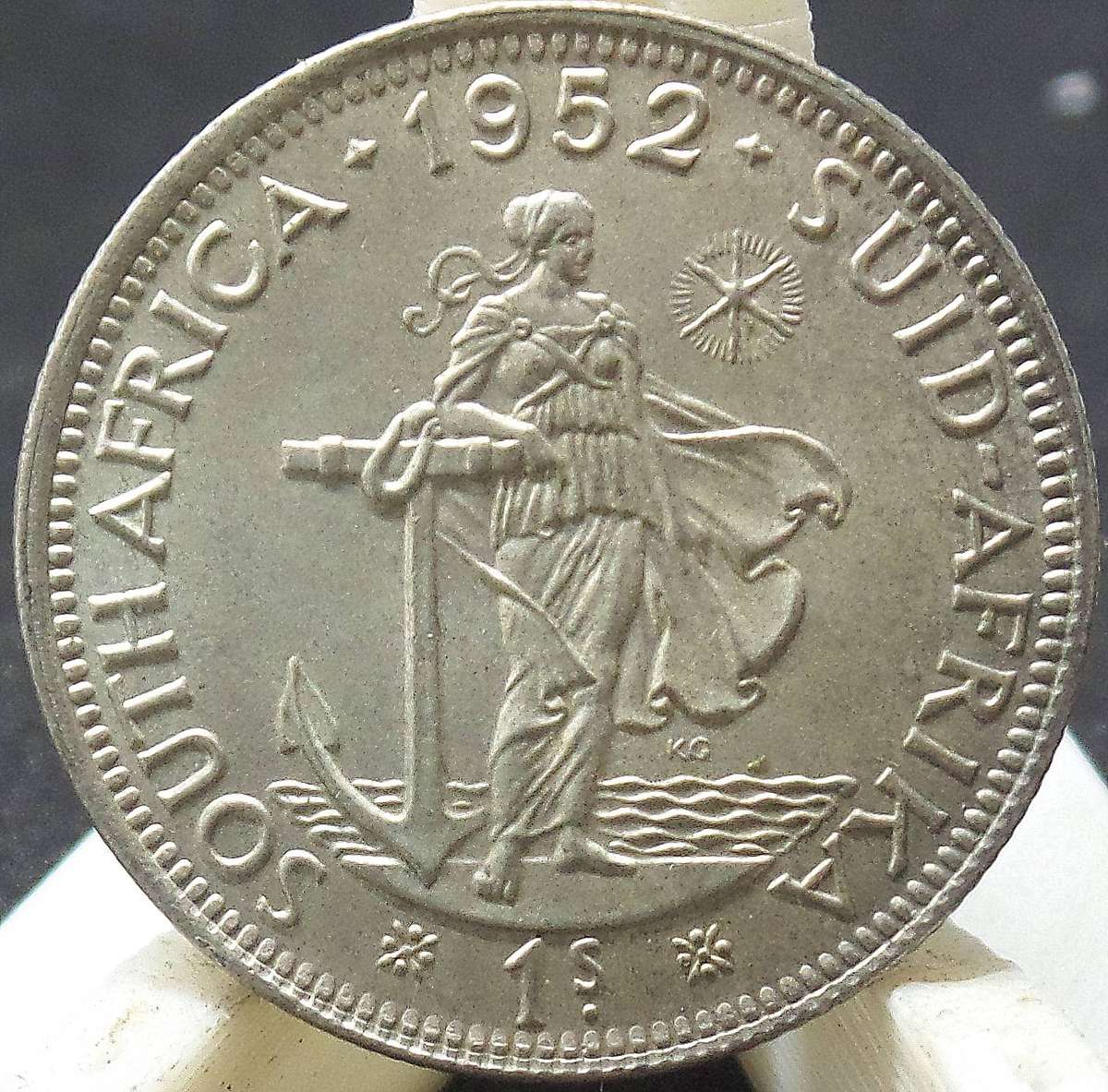 SA Union 1 Shilling 1952 - aUNC condition