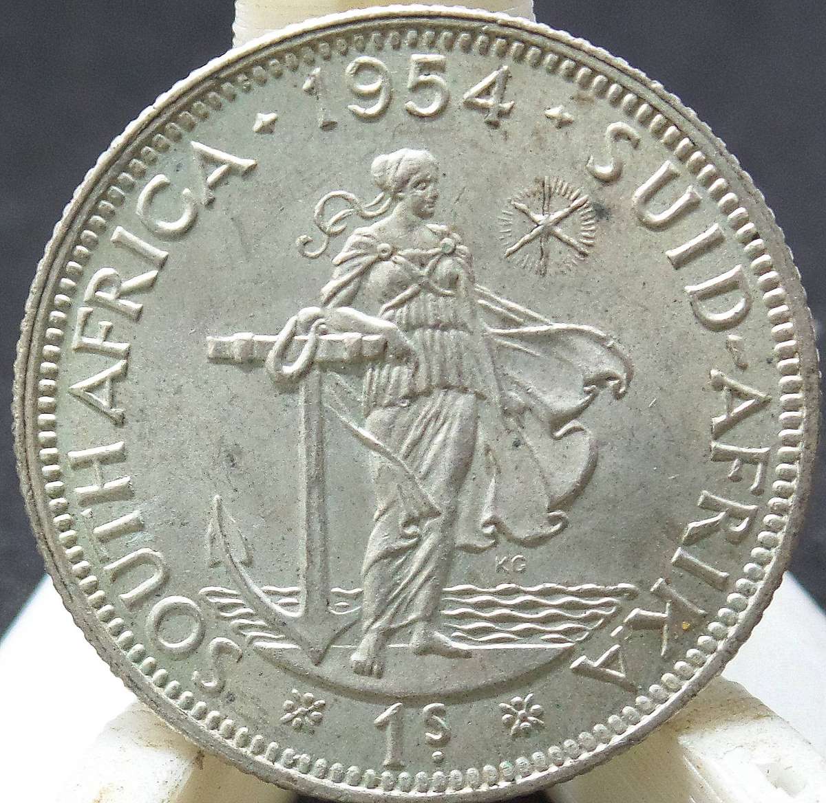 SA Union 1 Shilling 1954 - UNC condition