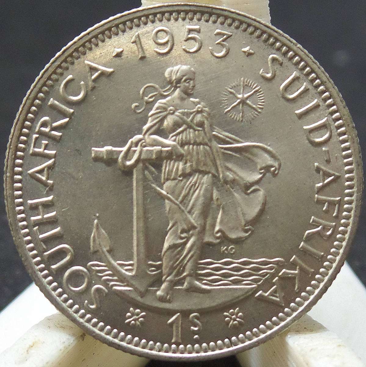 SA Union 1 Shilling 1953 - UNC condition