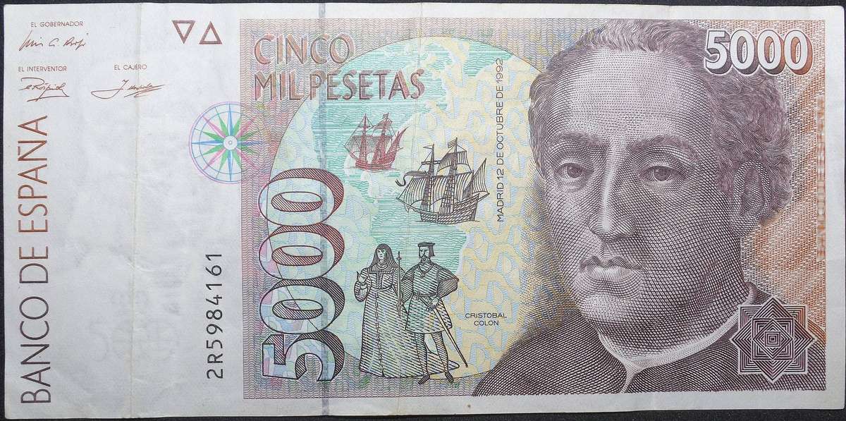 *R1 Auction* Spain 5000 Pesetas 1992