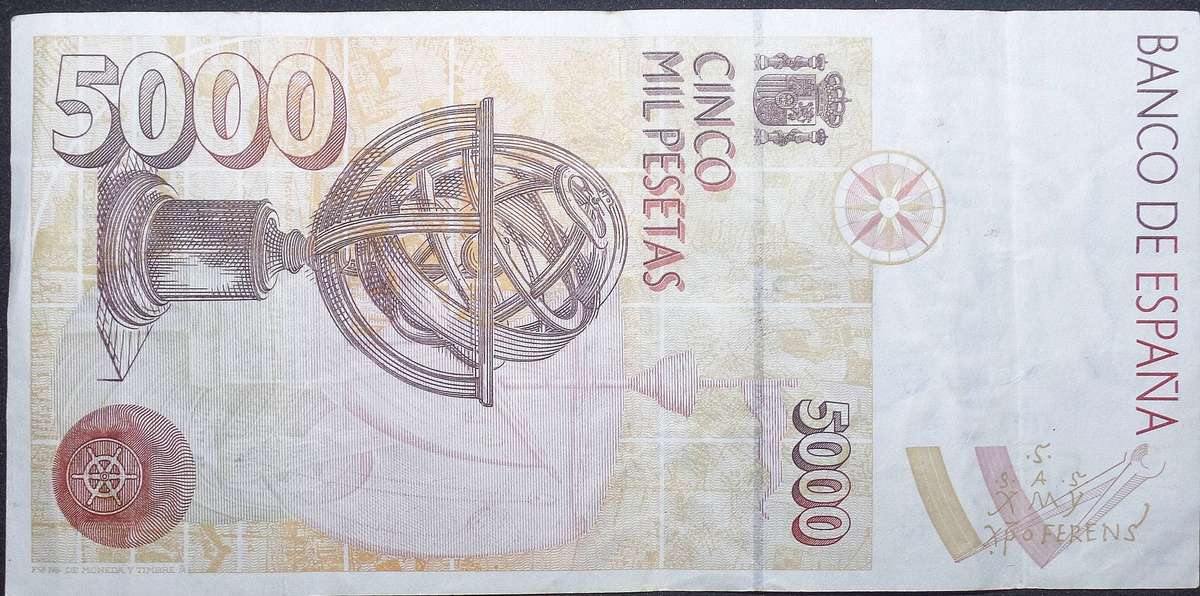 *R1 Auction* Spain 5000 Pesetas 1992