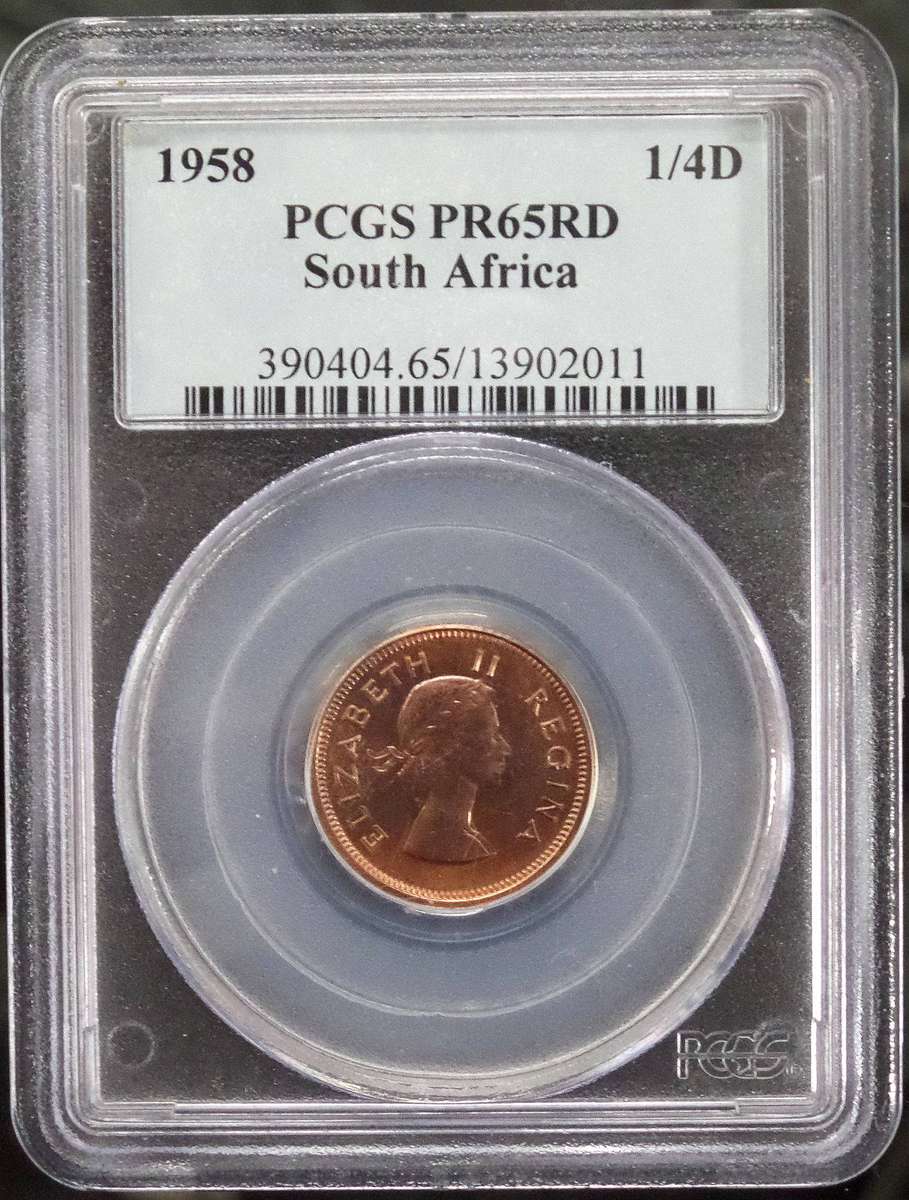 SA Union 1/4 Penny 1958 - PCGS PR65 RD