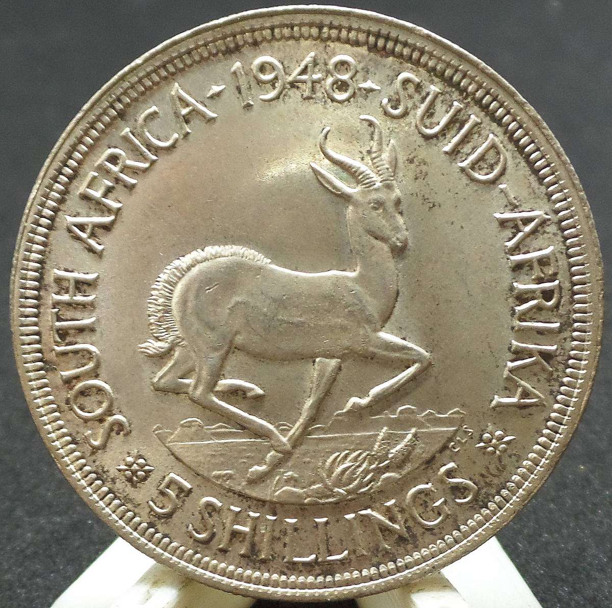 SA Union 5 Shilling 1948 - Excellent condition