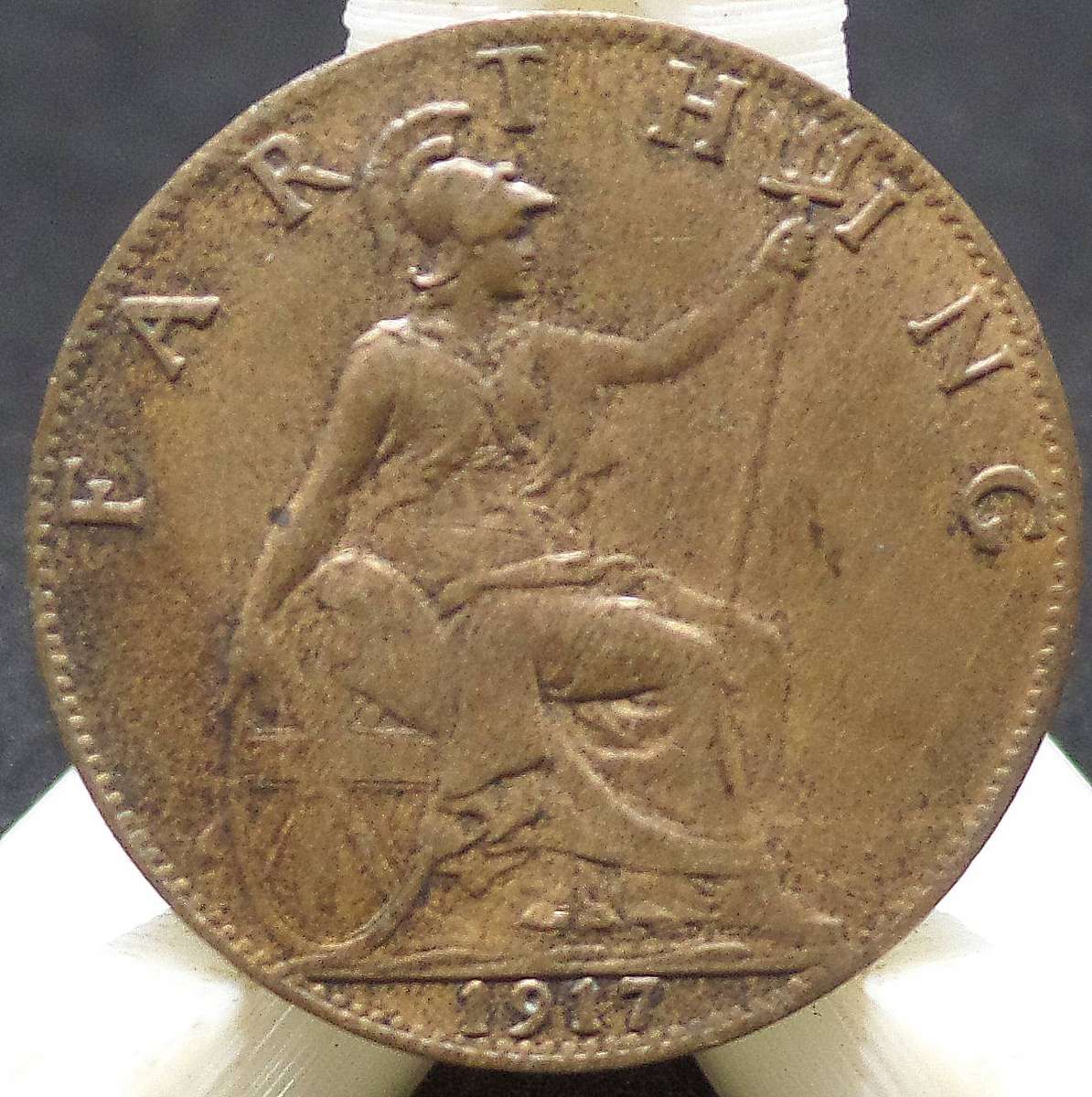 UK 1/4 Penny(Farthing) 1917 - Beautiful condition