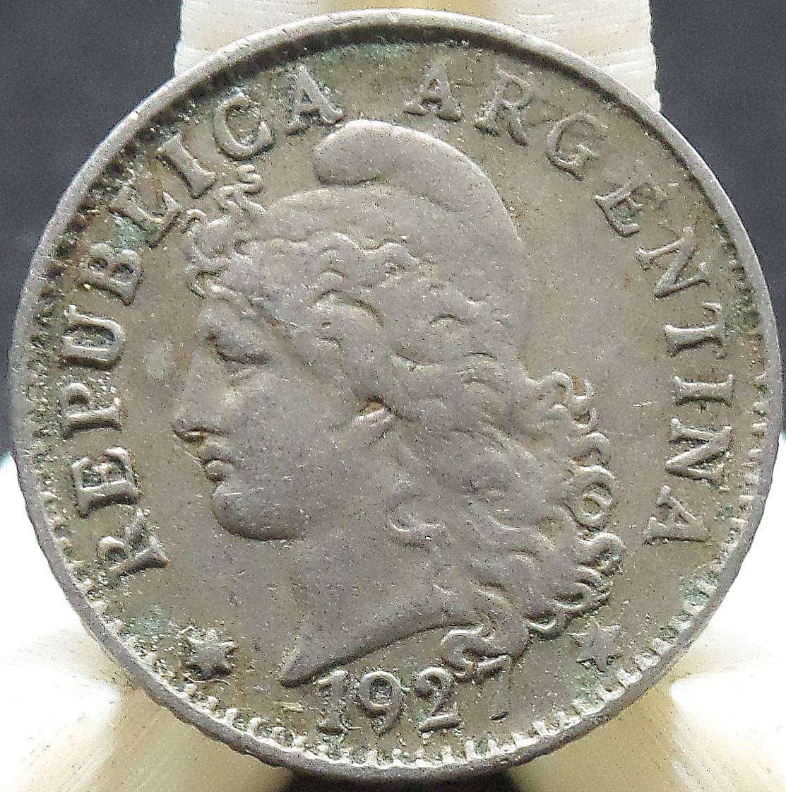 *R1 Auction* Argentina 5 Centavos 1927