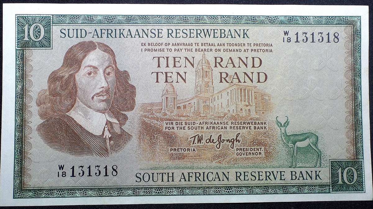 RSA 10 Rand 1976(TW de Jongh 3rd Issue) - W18 Replacement