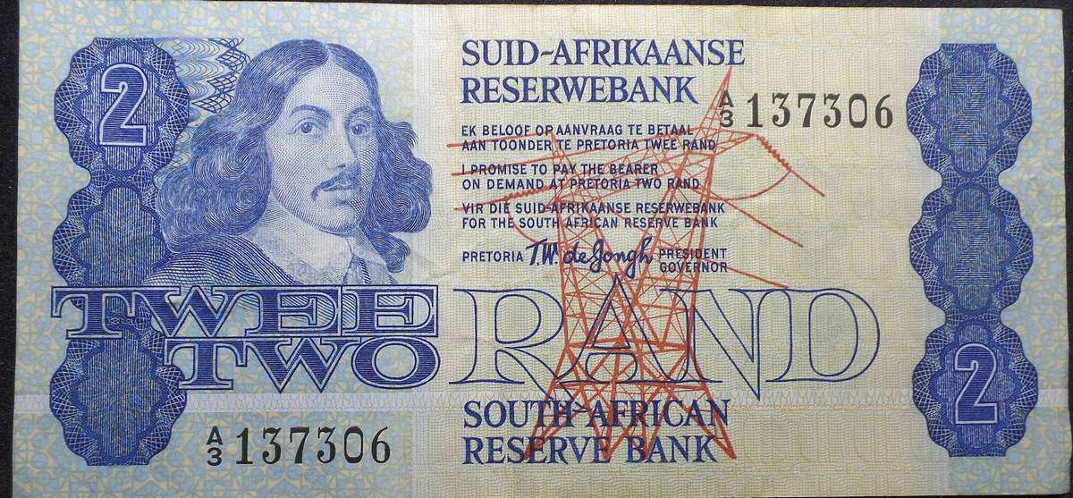 RSA 2 Rand 1978(TW de Jongh 4th Issue) - A3 Prefix