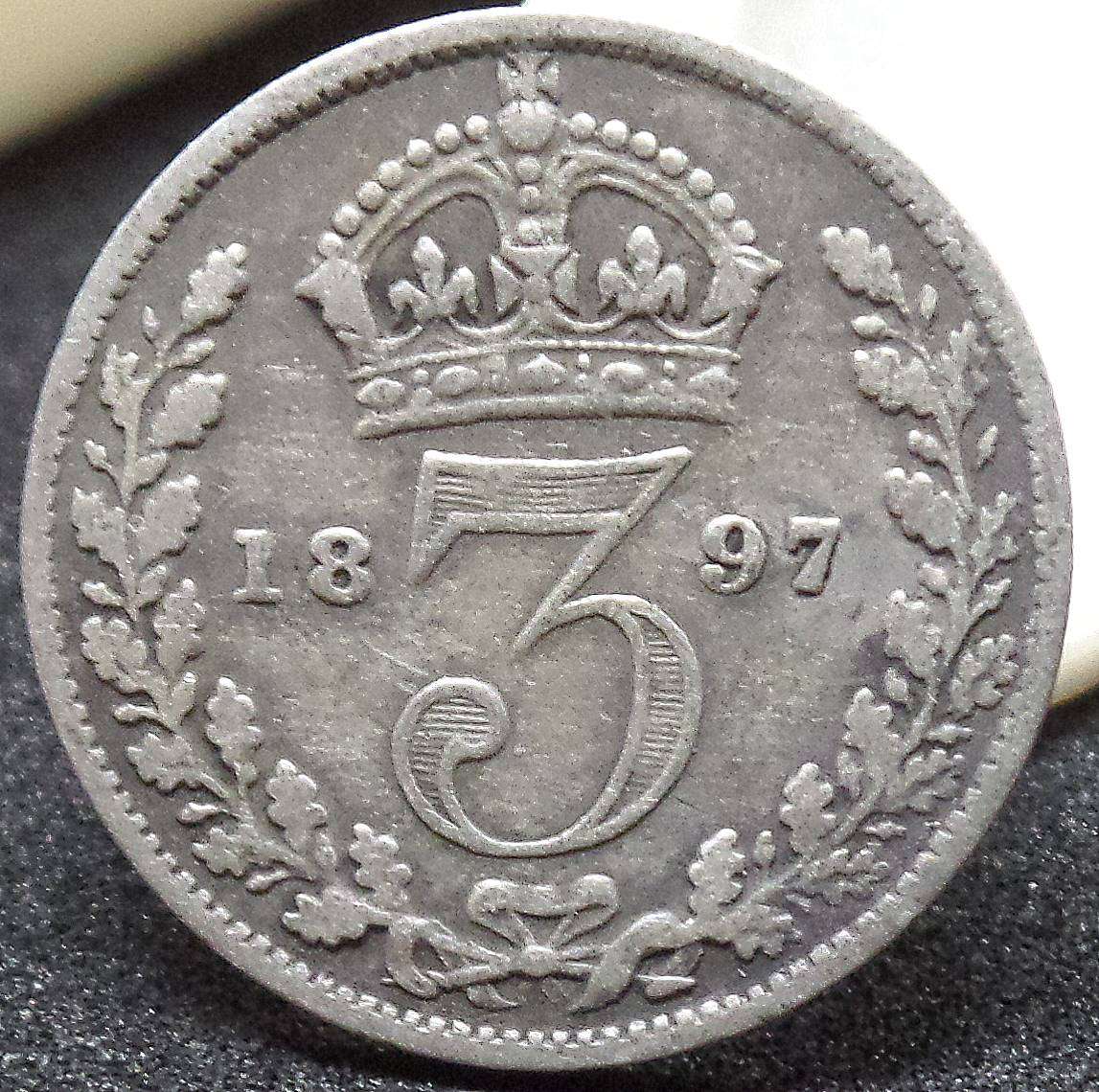 UK 3 Pence 1897