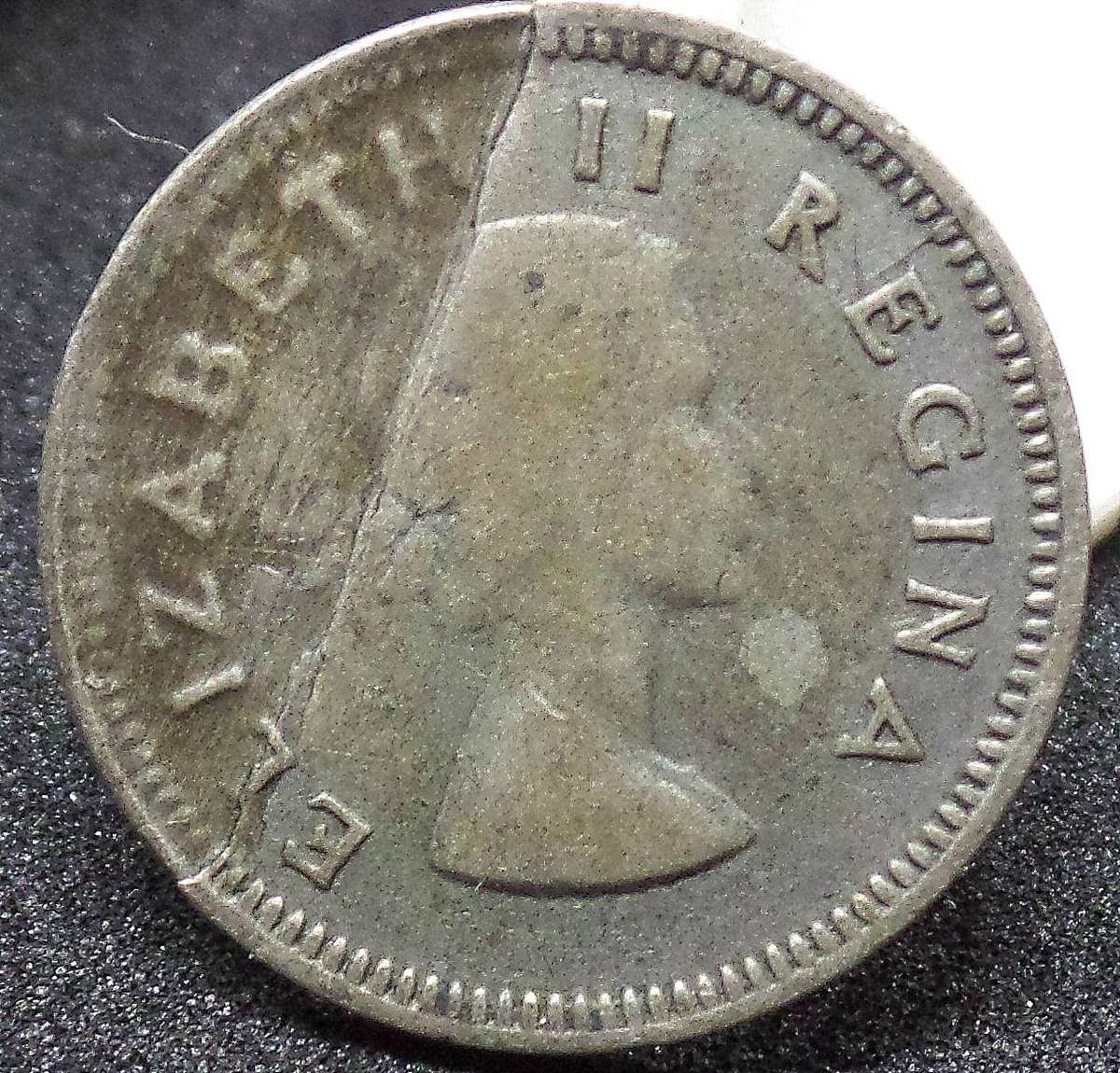 SA Union 3 Pence 1953 - Planchet Error