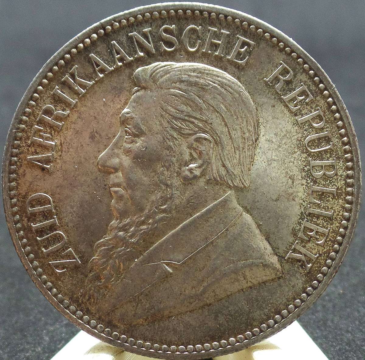 ZAR 5 Shillings(Crown) 1892 - Double Shaft - Excellent condition