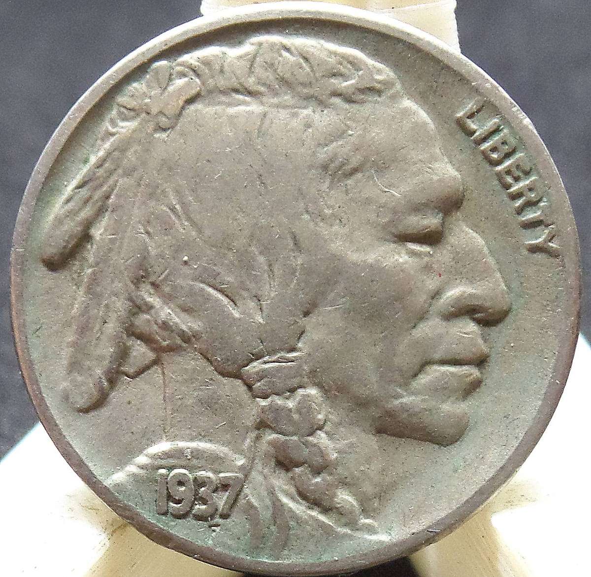 *R1 Auction* USA 5 Cents 1937S - Buffalo Nickel