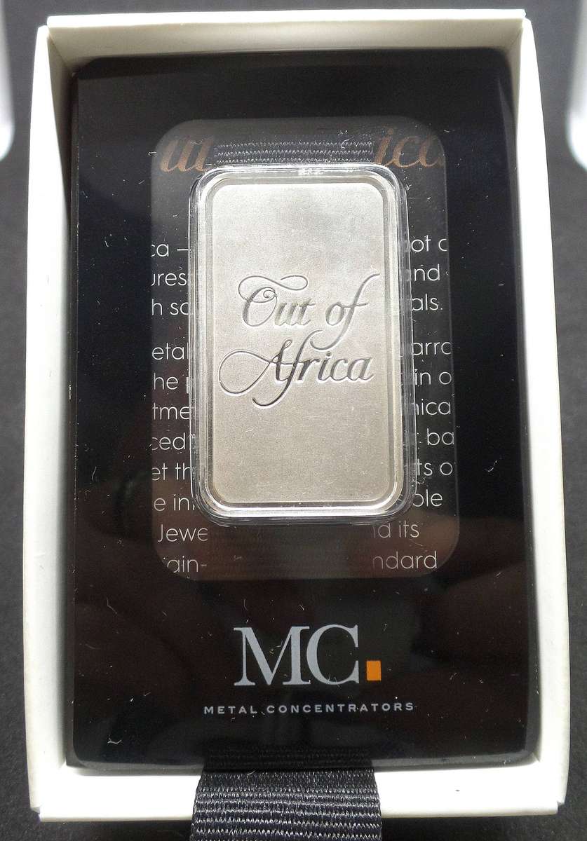 'Out of Africa' 1oz silver bar - MetCon