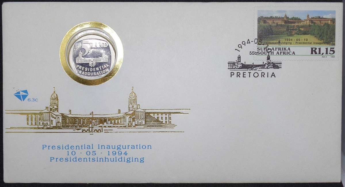 *R1 Auction* 1994 Inauguration R5 Proof coin in FDC