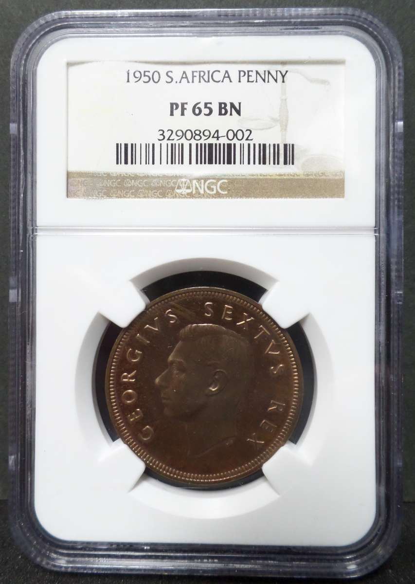 SA Union 1 Penny 1950 - NGC PF65 BN - *Top Pop*