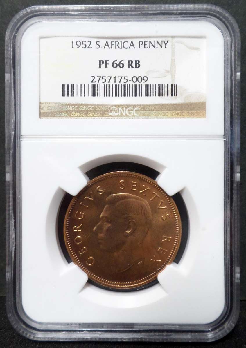 SA Union 1 Penny 1952 - NGC PF66 RB