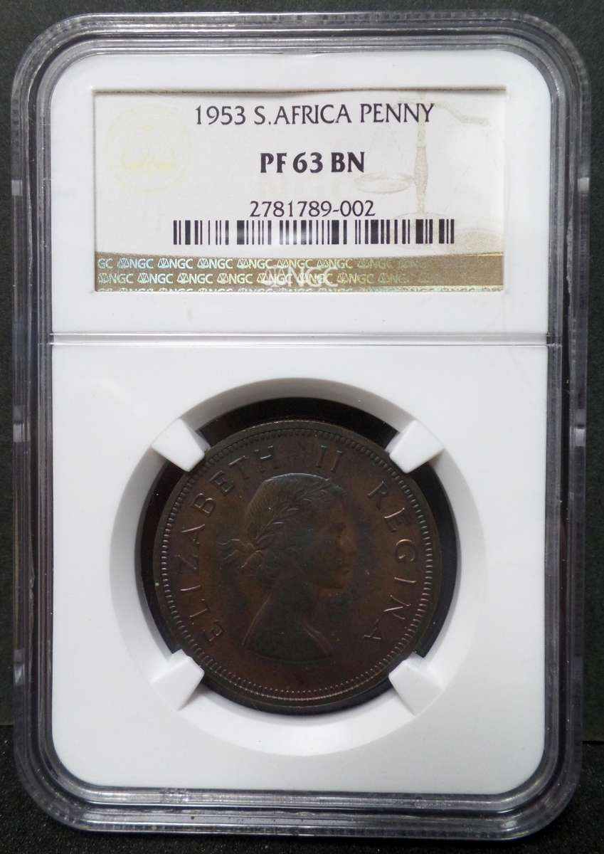 SA Union 1 Penny 1953 - NGC PF63 BN