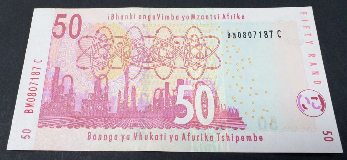 RSA 50 Rand mid to late 2000's (Mboweni 2nd issue) - EF+ to aUNC condition - more then one available