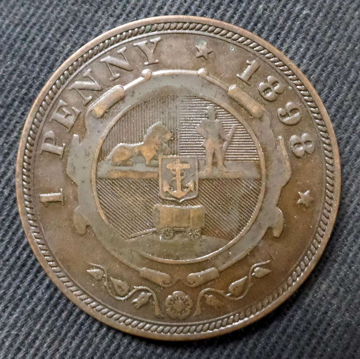 *R1 Auction* ZAR Penny 1898