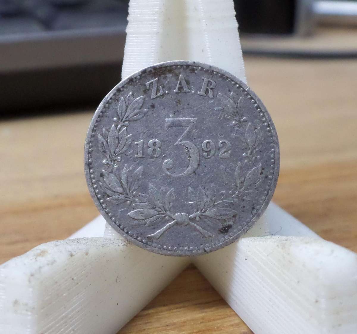 ZAR 3 pence 1892