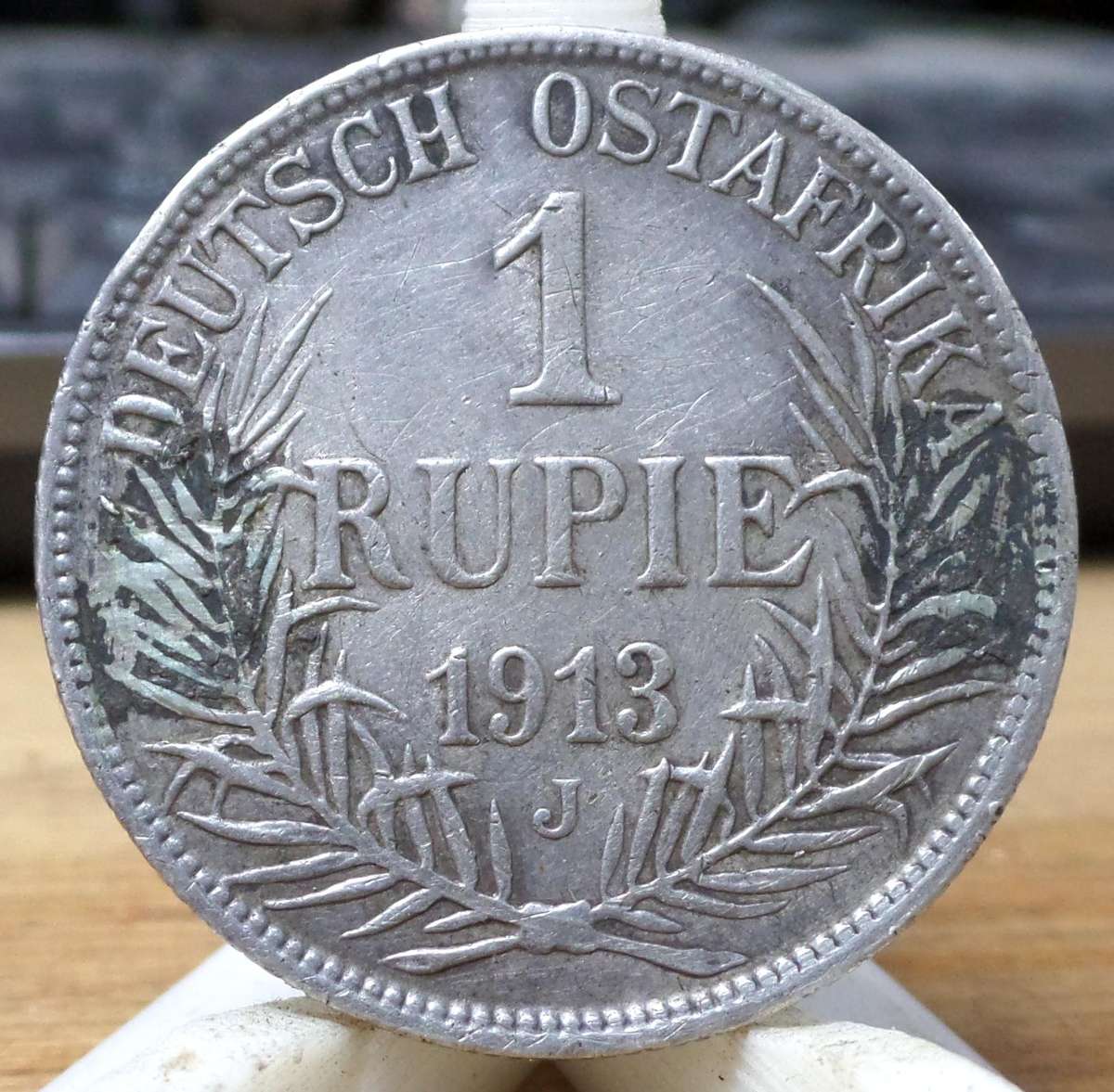 *R1 Auction* German East Africa 1 Rupie 1913J