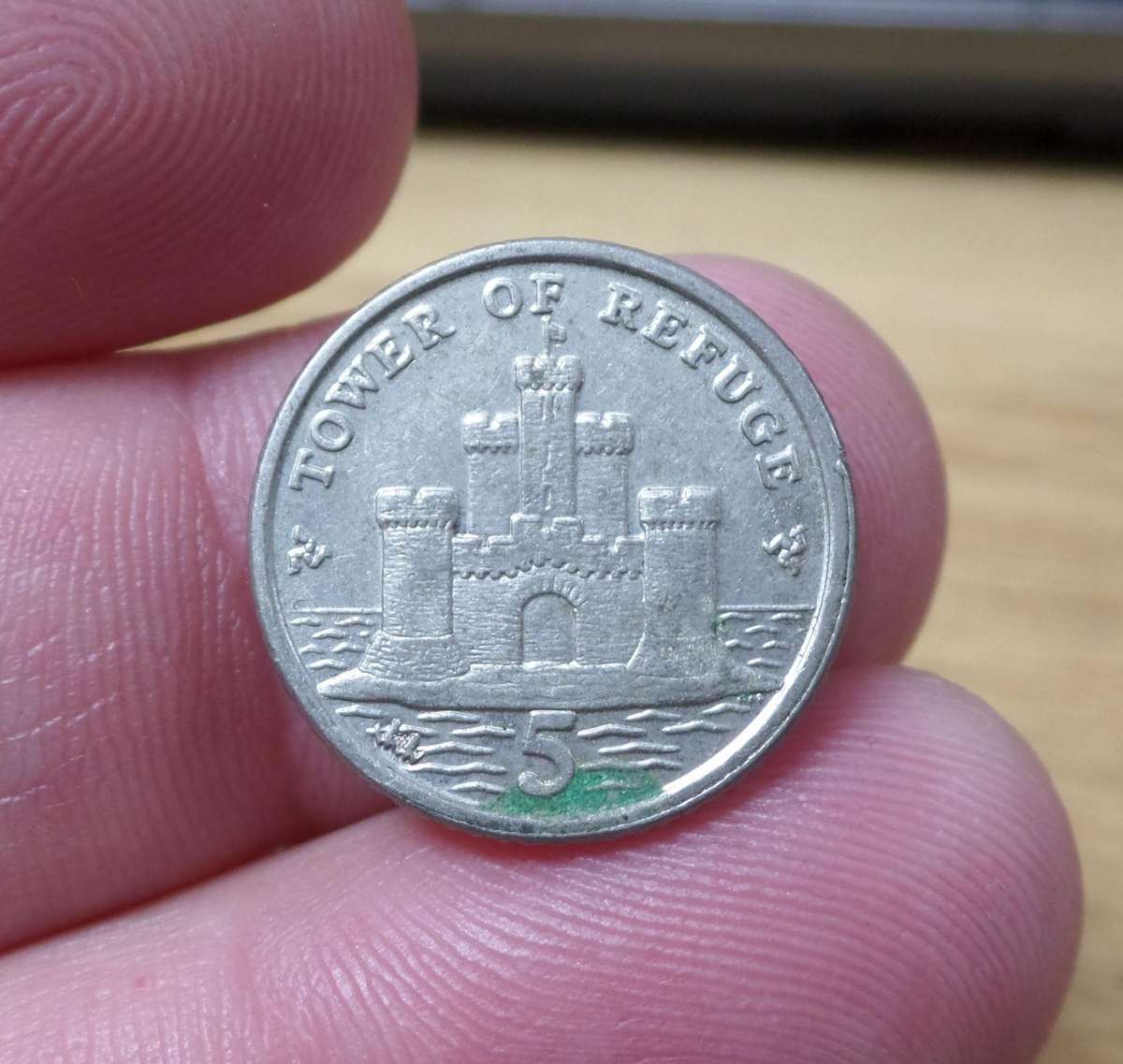 *R1 Auction* Isle of Man 5 Pence 2013 - Tower of Refuge
