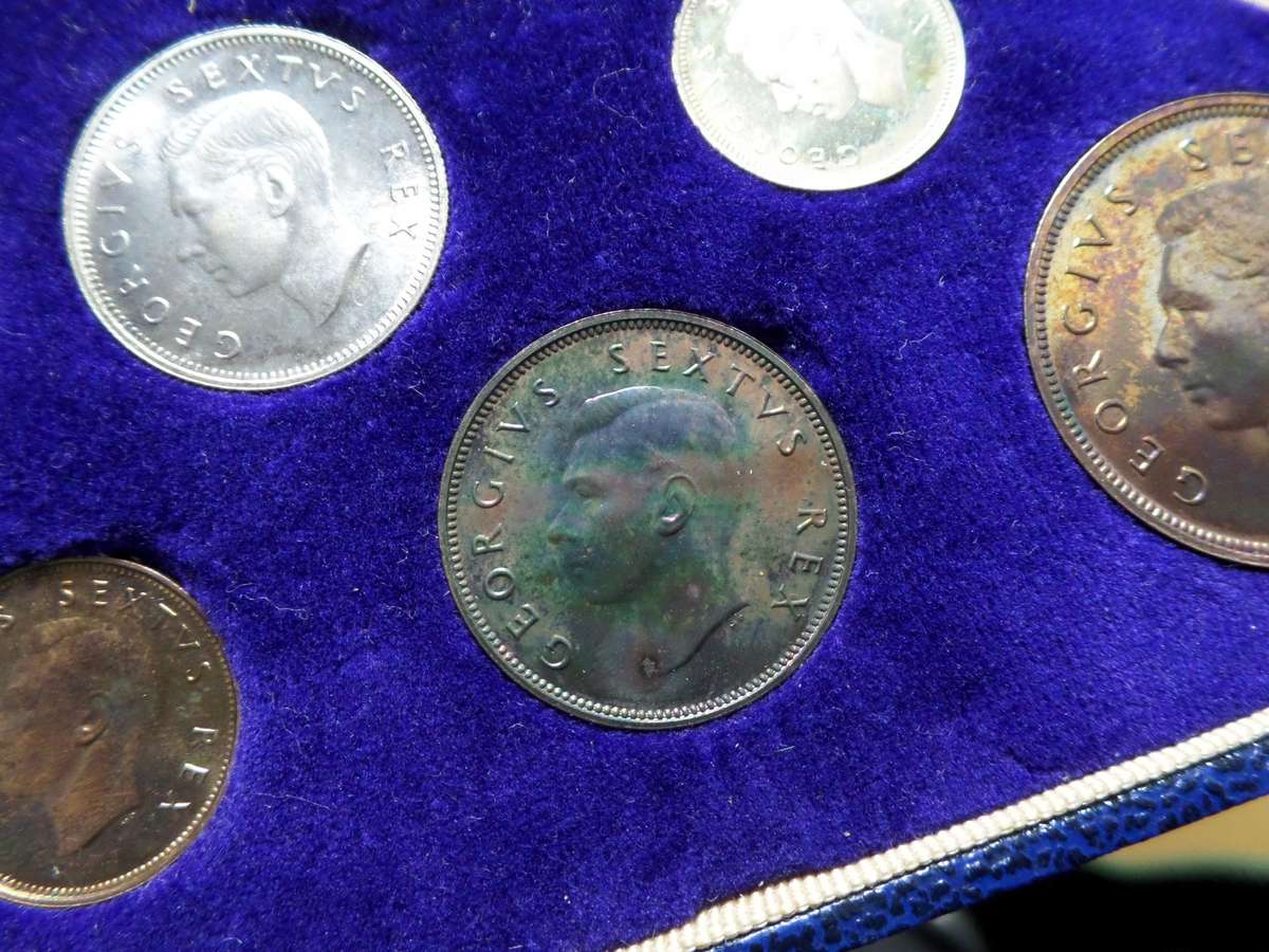1952 SA Union long proof set - no gold