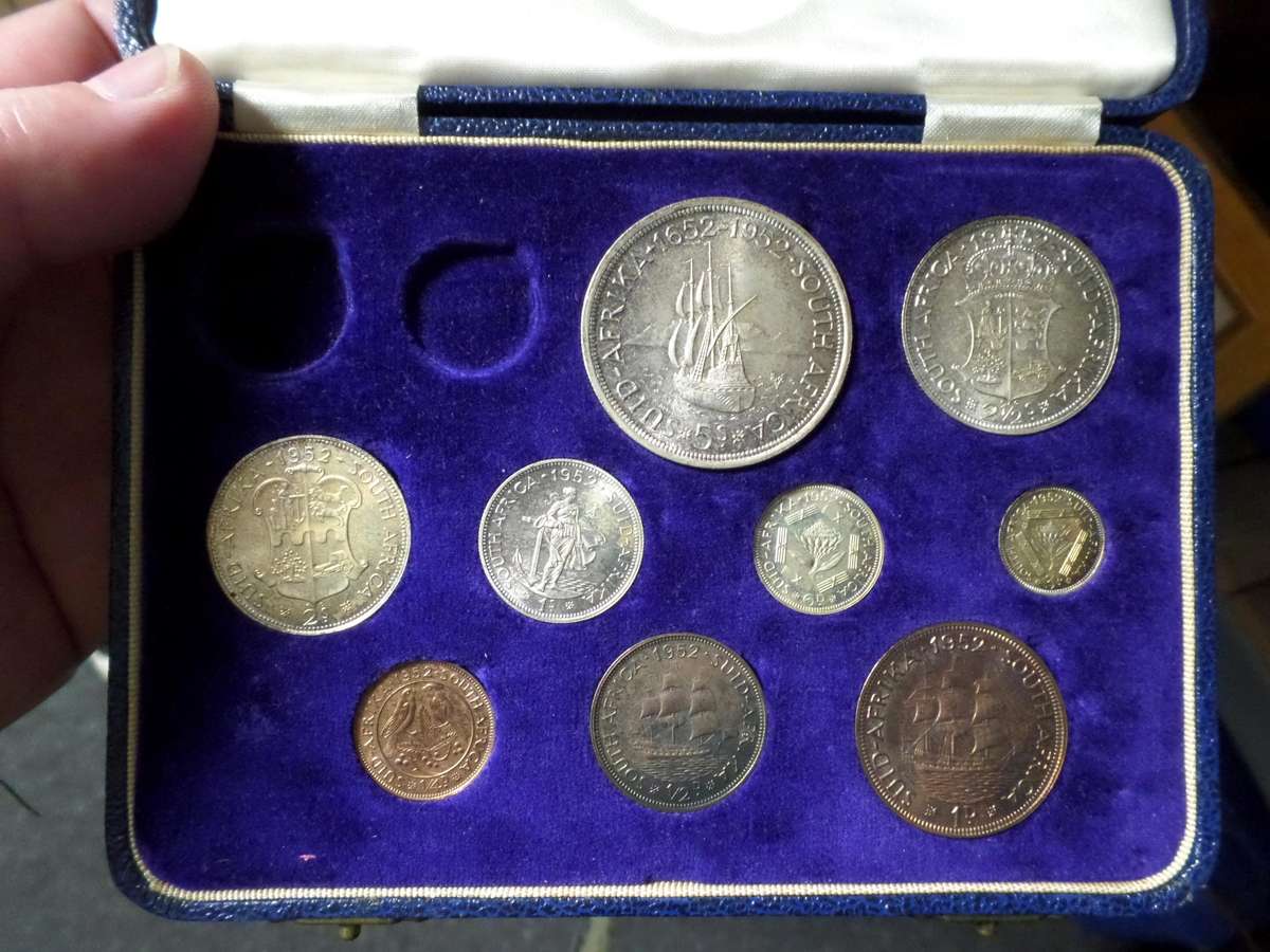 1952 SA Union long proof set - no gold