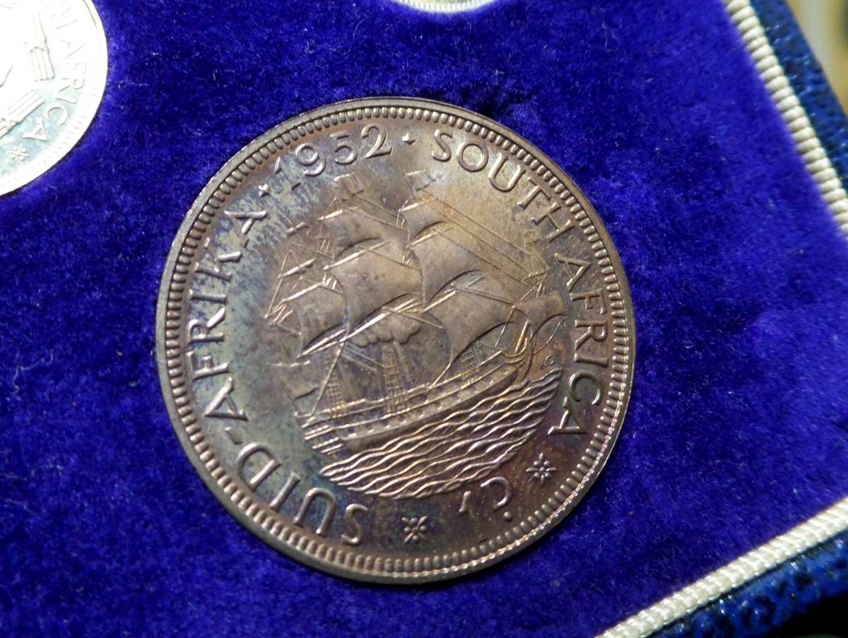 1952 SA Union long proof set - no gold