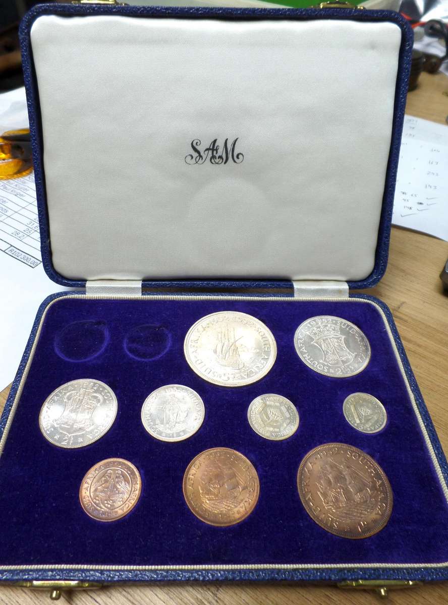 1952 SA Union long proof set - no gold