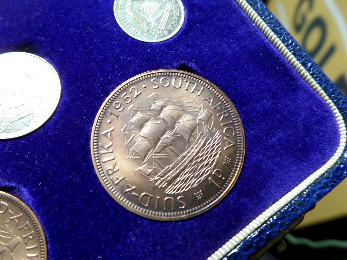 1952 SA Union long proof set - no gold