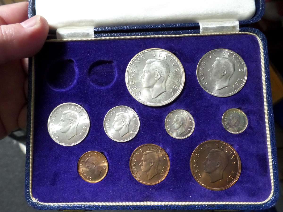 1952 SA Union long proof set - no gold