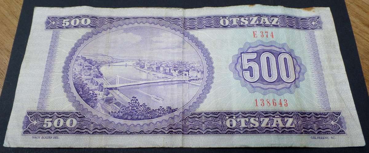 Hungary 500 Forint 1975