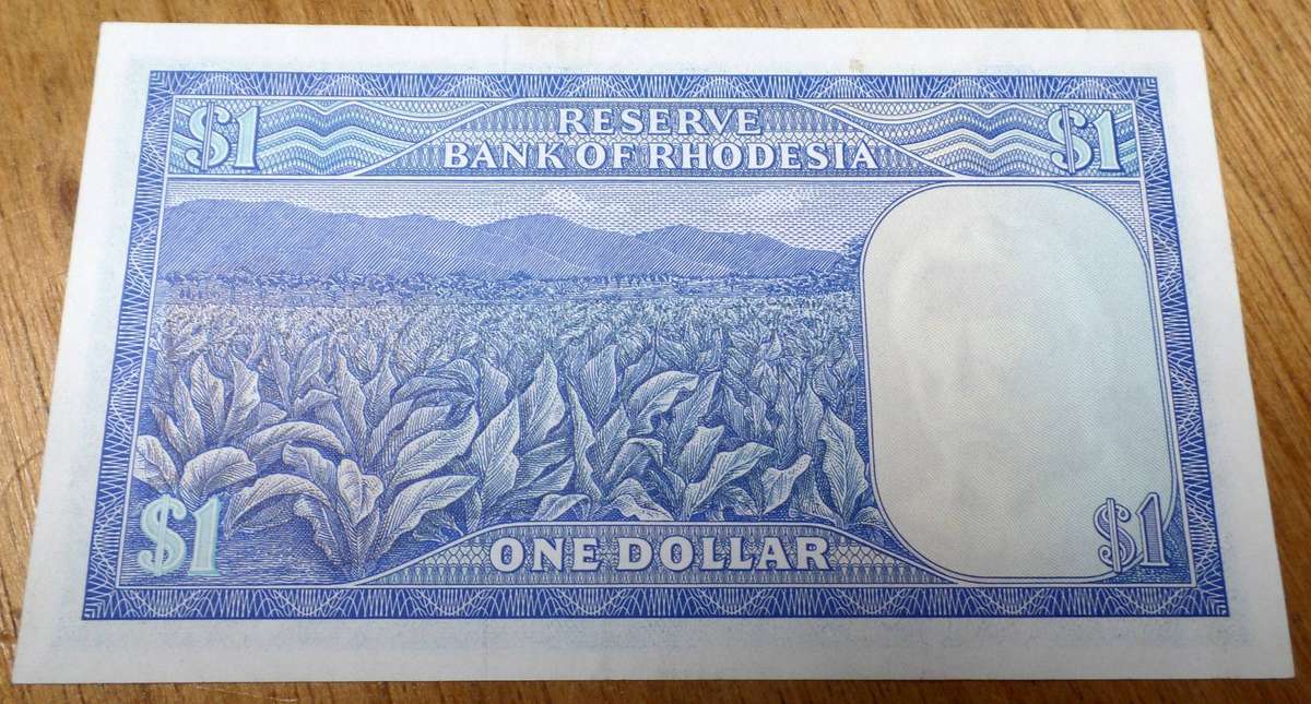 Rhodesia 1 Dollar 1976 - aUNC condition