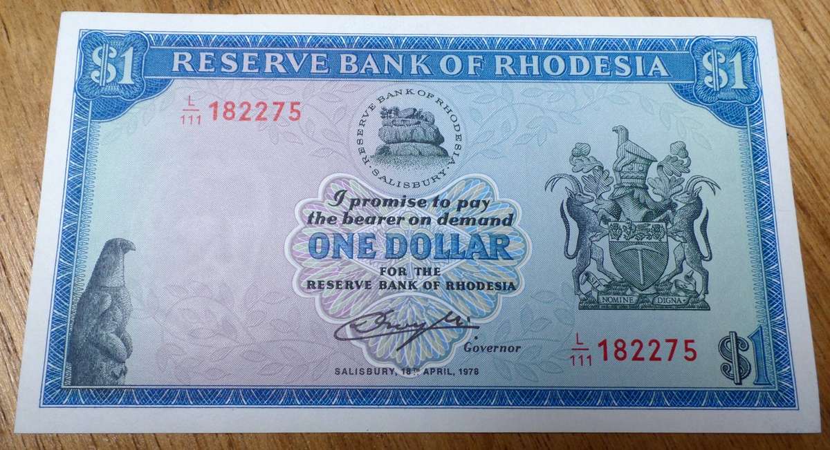 Rhodesia 1 Dollar 1978 - UNC condition