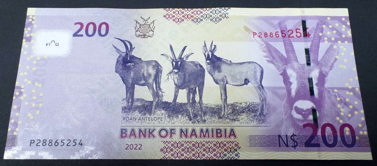 Namibia 200 Dollars 2022 - UNC condition