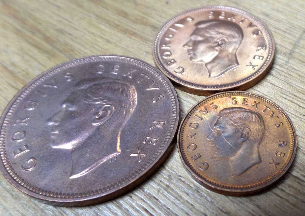 SA Union 1/4, 1/2 & 1 Penny 1952 - Proof