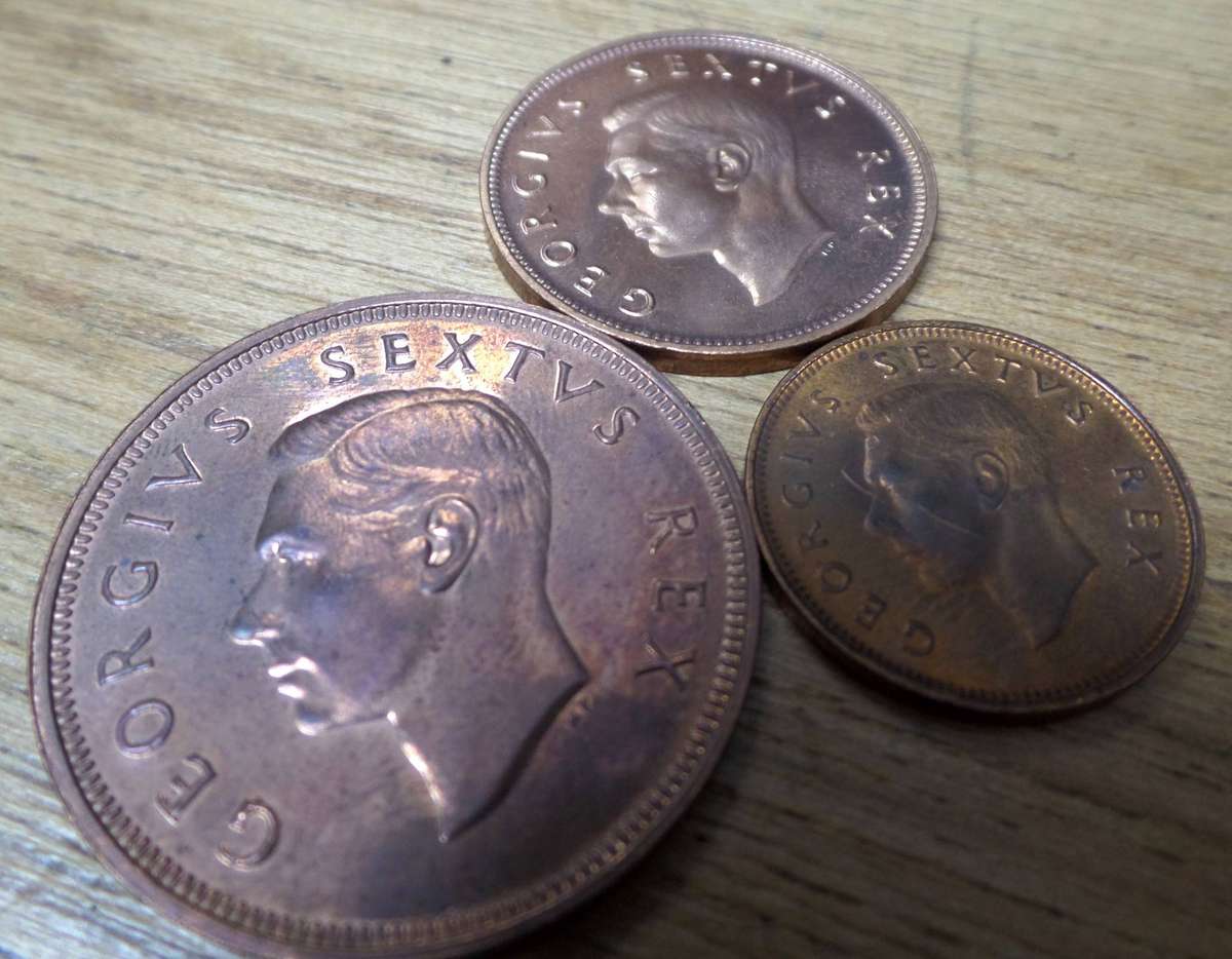 SA Union 1/4, 1/2 & 1 Penny 1952 - Proof