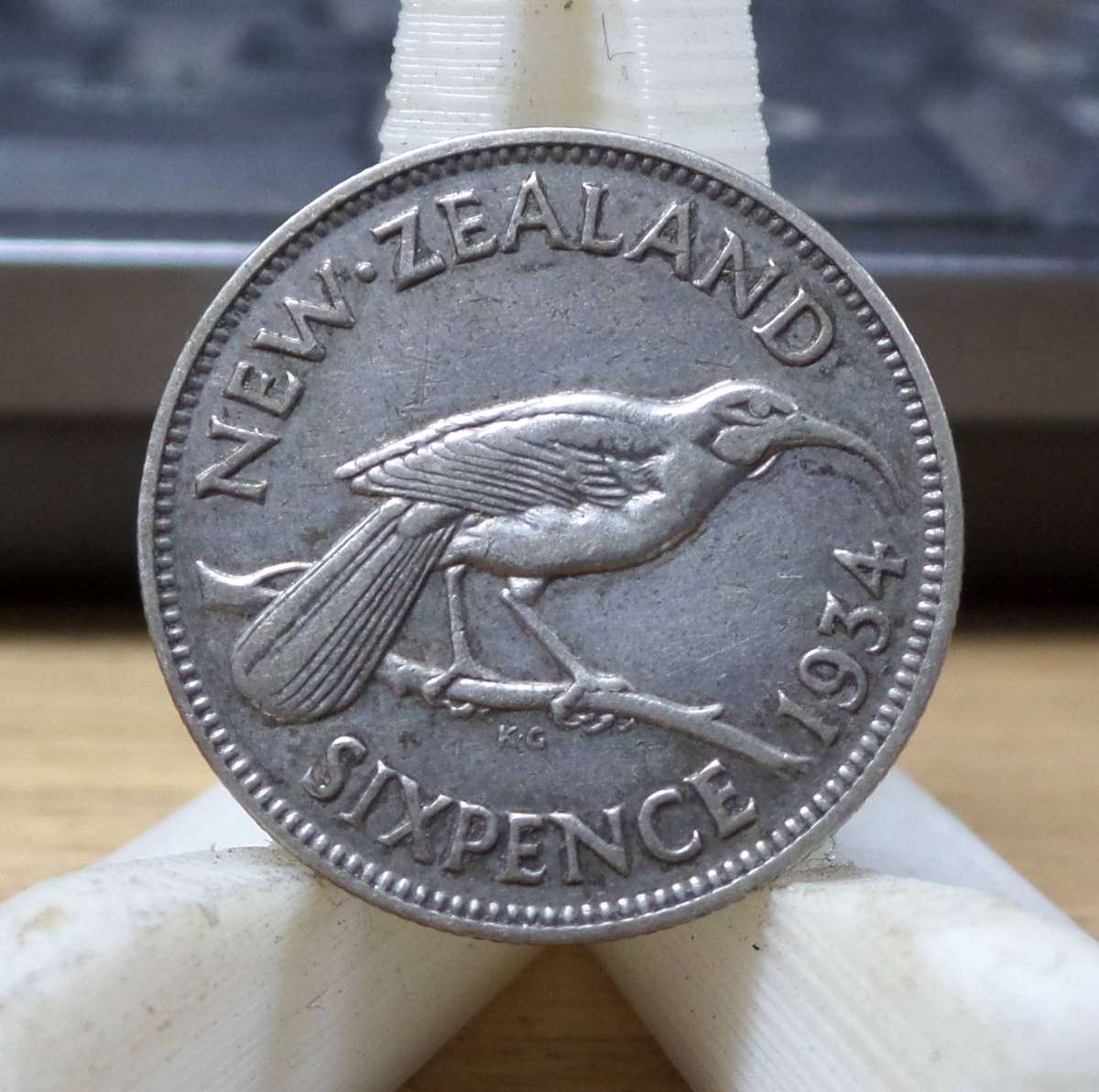New Zealand 6 Pence 1934 - Nice condition