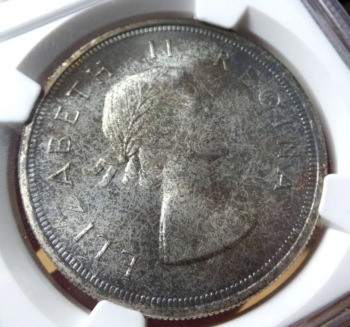 SA Union 5 Shillings 1953 - NGC MS64