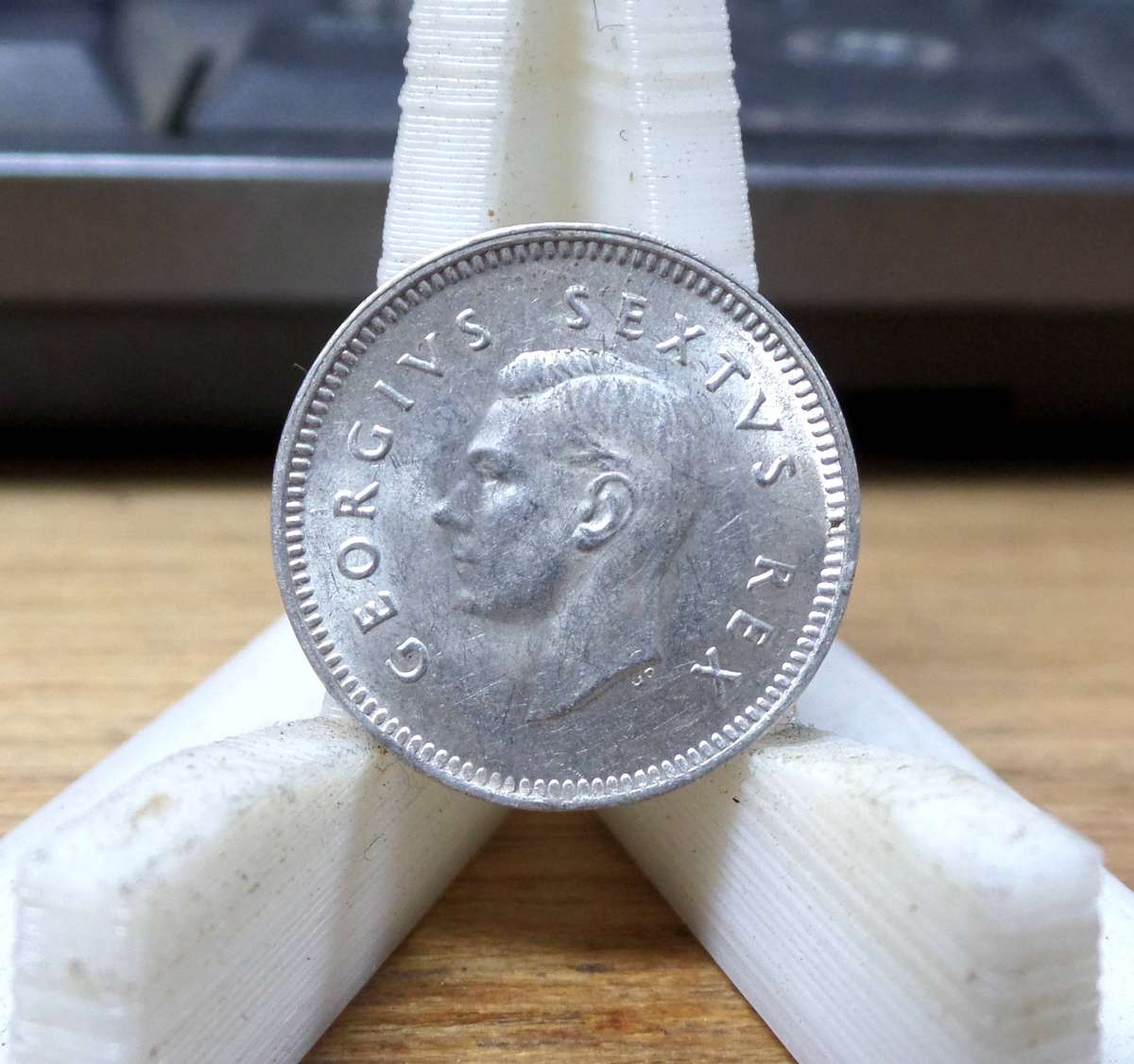 SA Union Threepence 1949 - aUNC condition