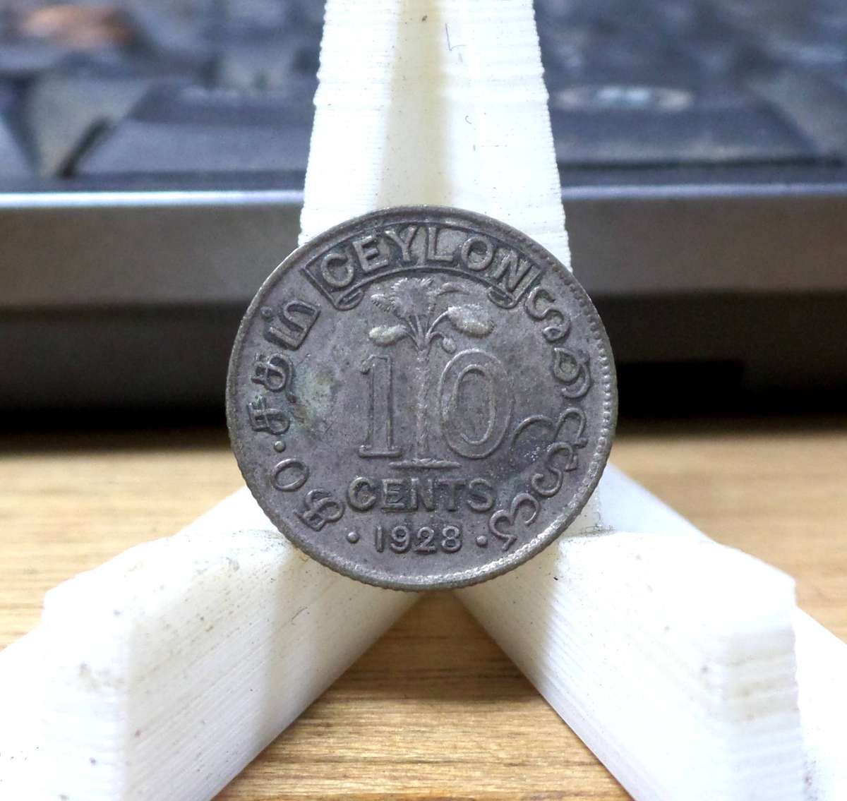 Ceylon 10 Cents 1928