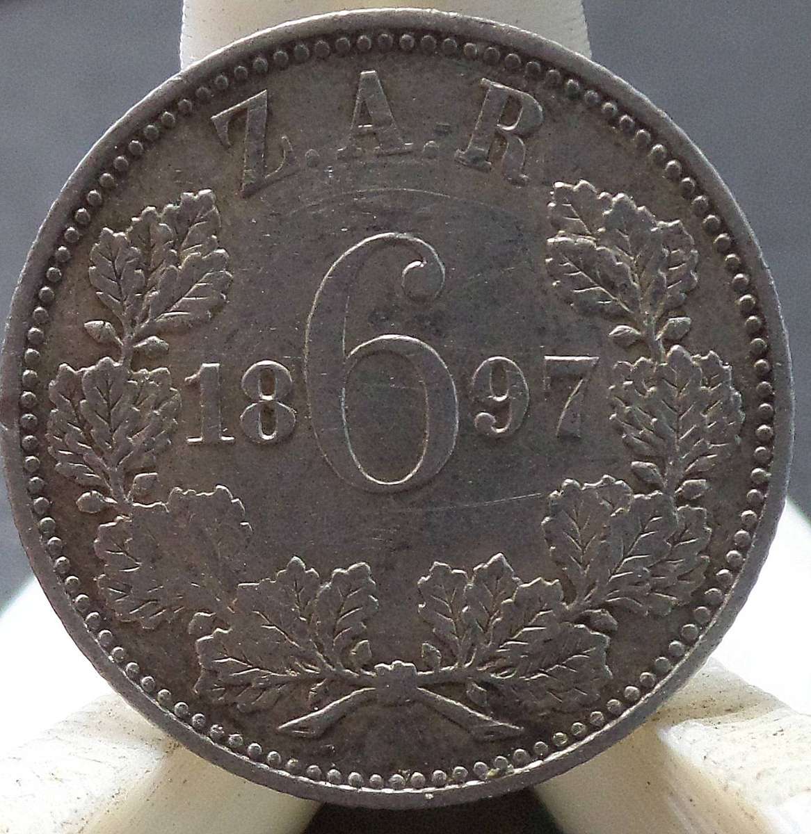 ZAR 6 Pence 1897 - Beautiful condition