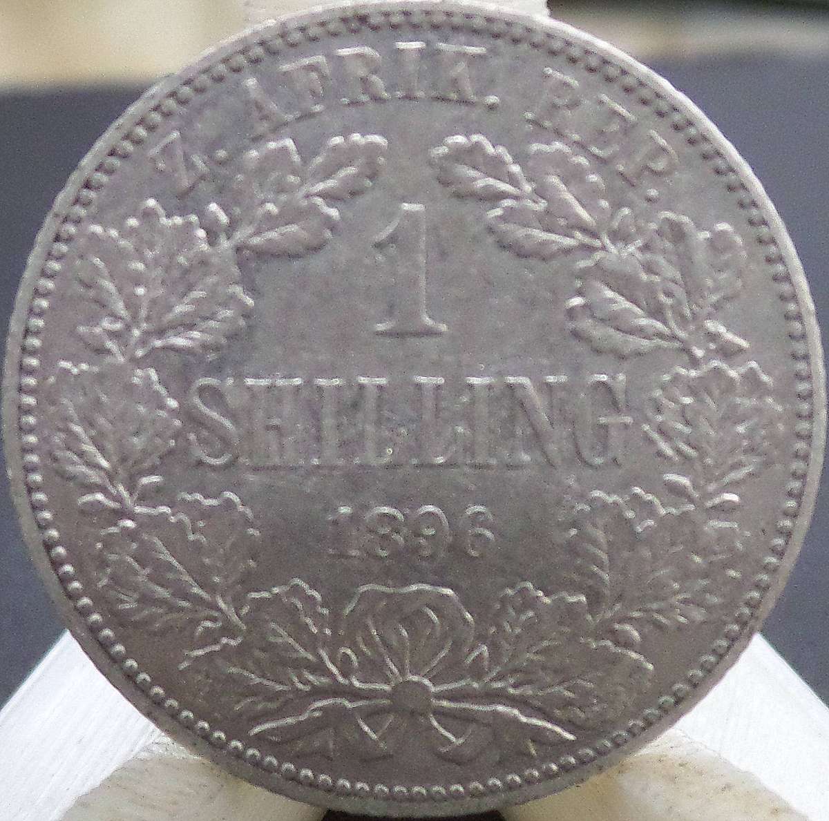 ZAR 1 Shilling 1896 - Nice detail