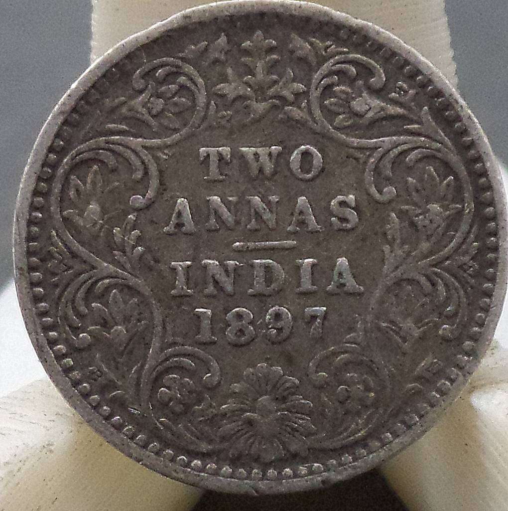 India 2 Annas 1897