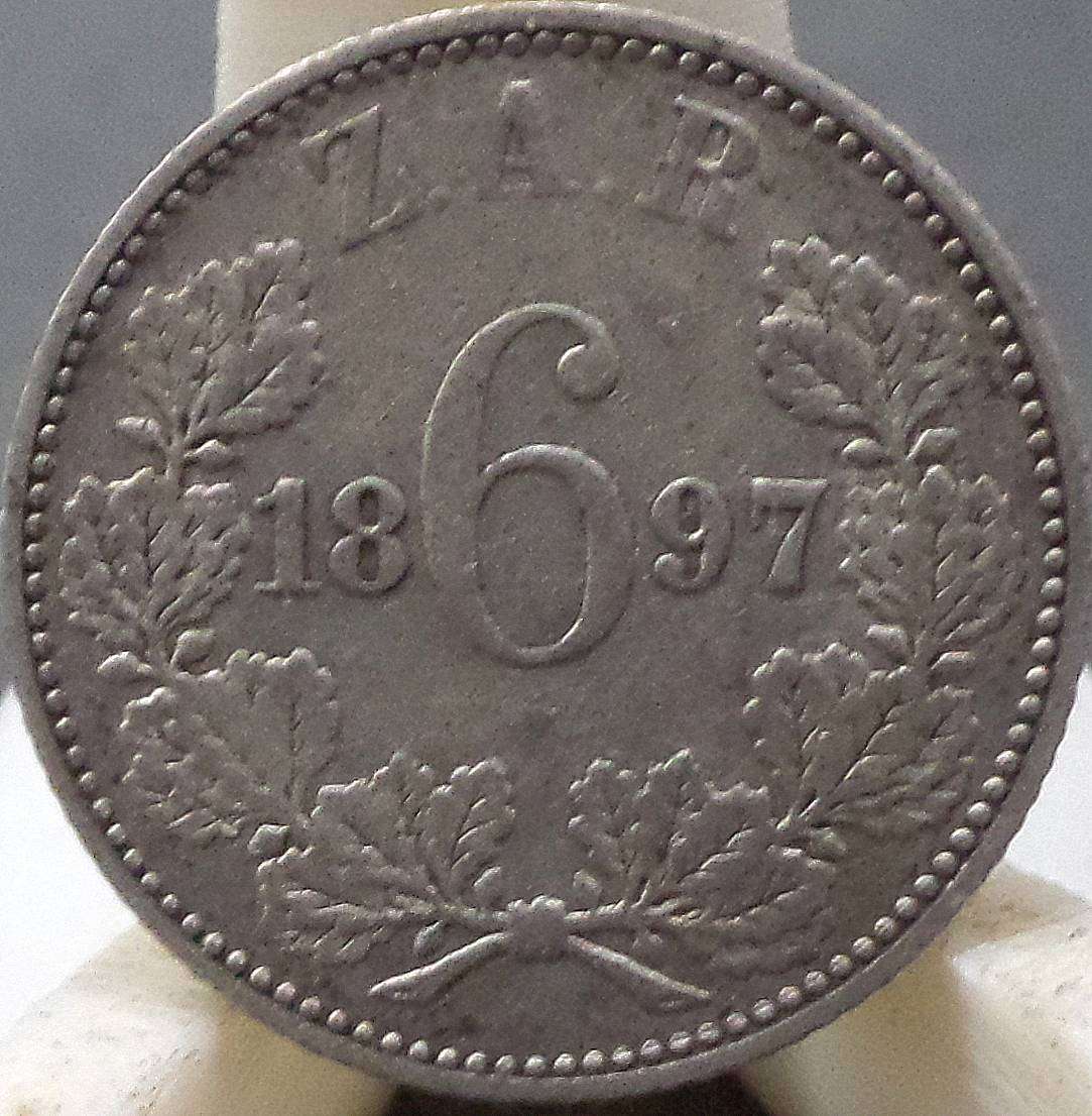 ZAR 6 Pence 1897