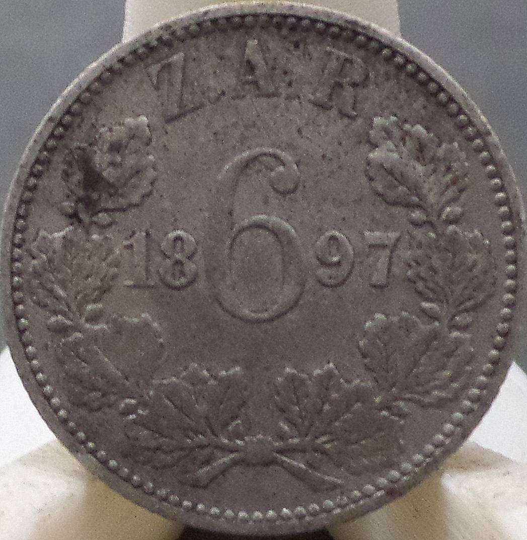 ZAR 6 Pence 1897