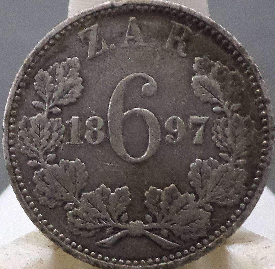 ZAR 6 Pence 1897