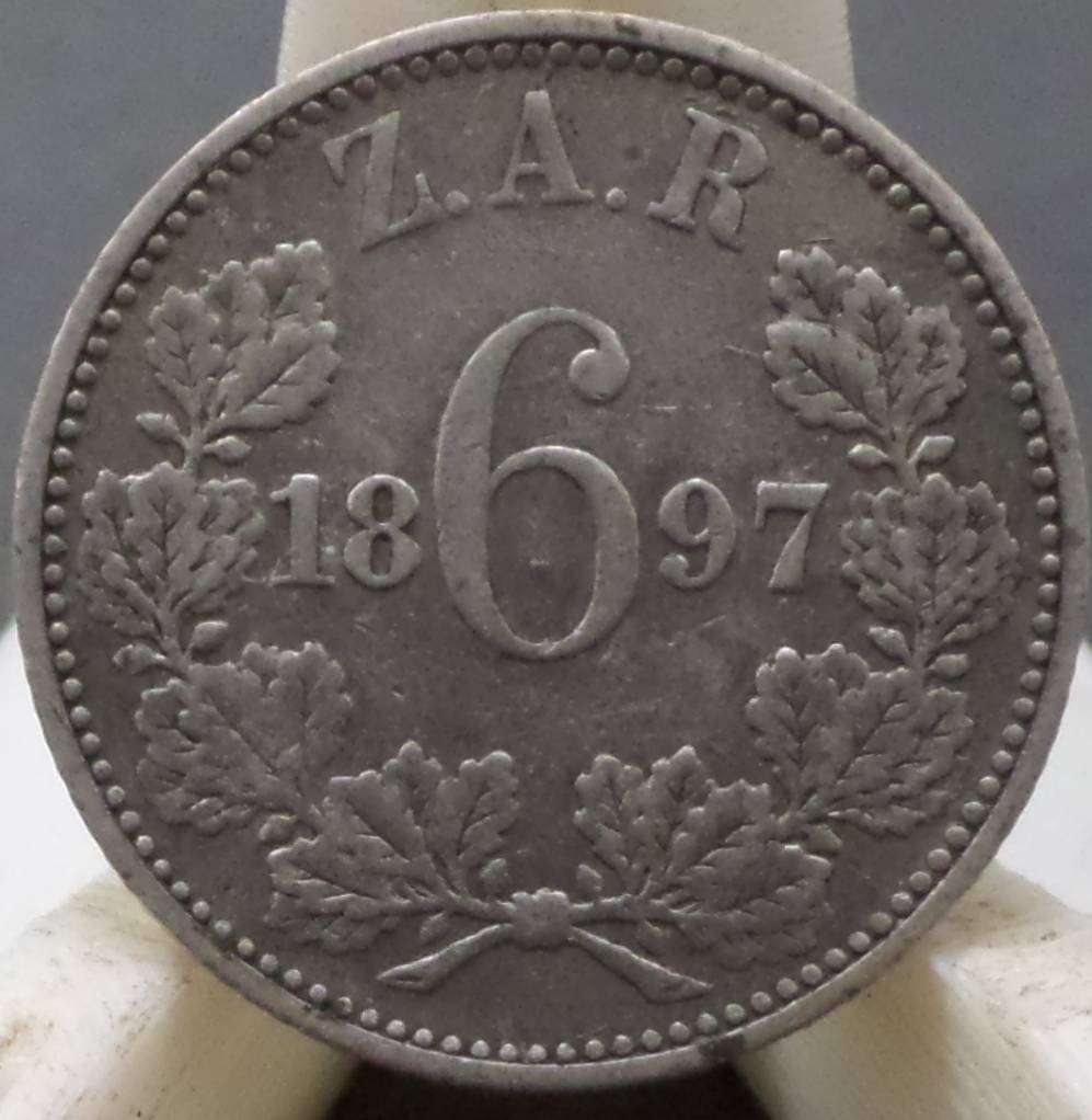 ZAR 6 Pence 1897