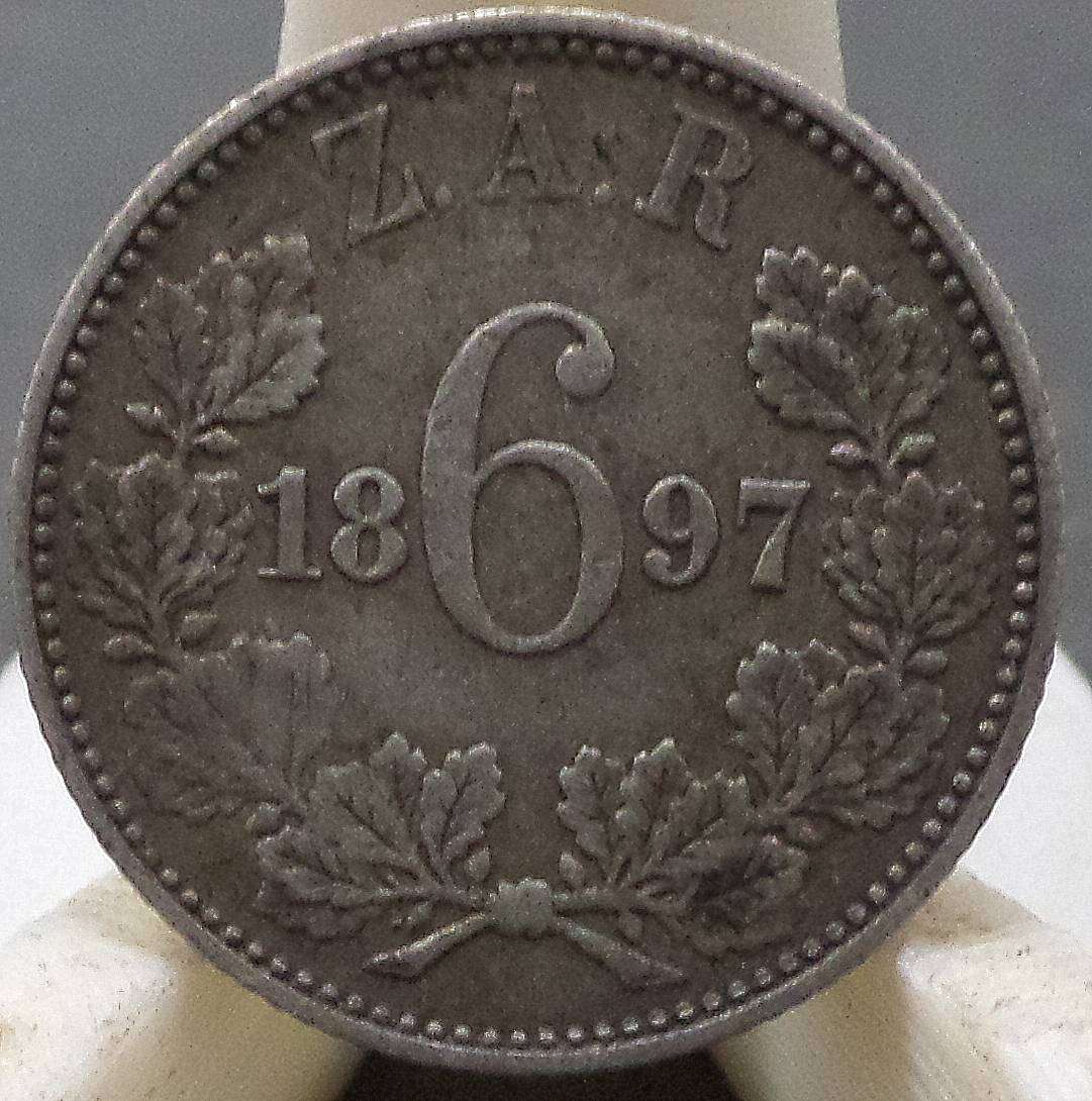 ZAR 6 Pence 1897